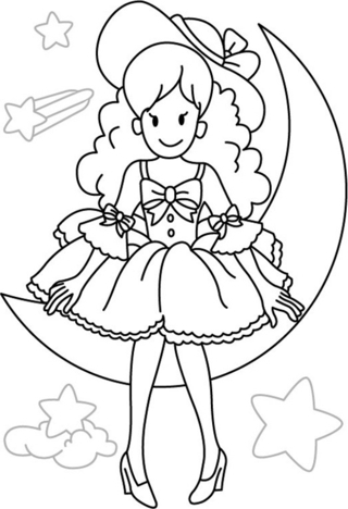 Poupée 05 - Coloriages divers - Coloriages - 10doigts.fr
